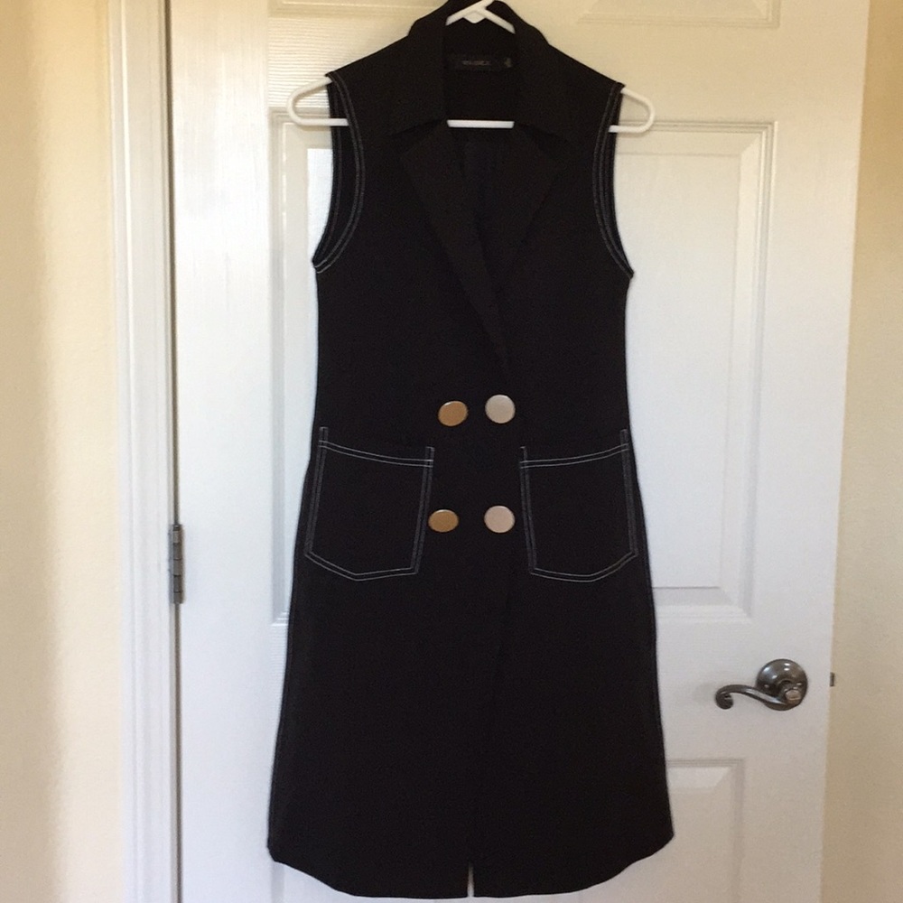 Imported long vest, new